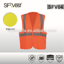 Colete de segurança moto reflexivo para homem, com cor fluorescente conforme EN ISO 20471 CLASS 2